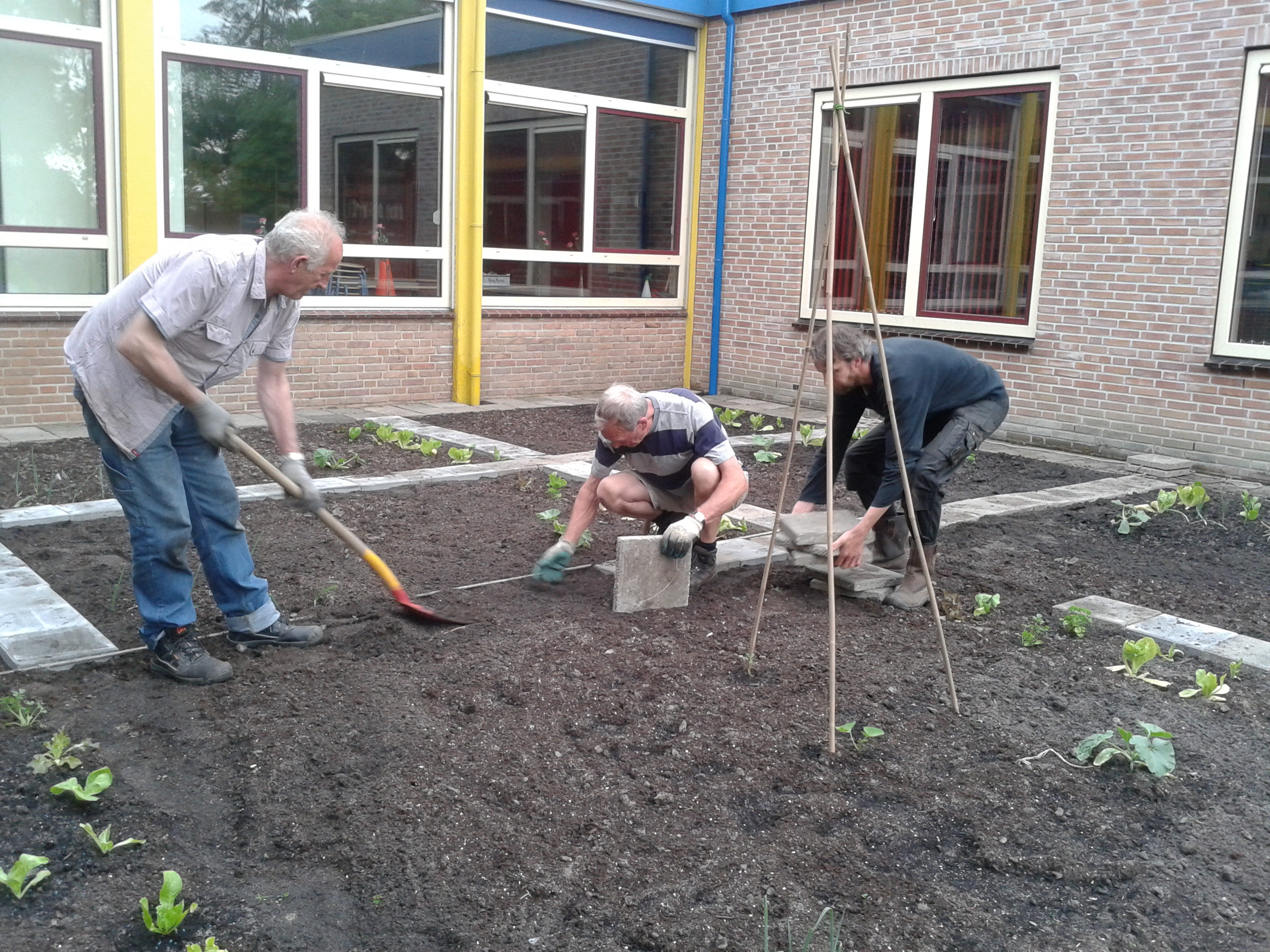 Op school moeten ze het ABC leren maar op de schooltuin krijgen ze ABC!!!