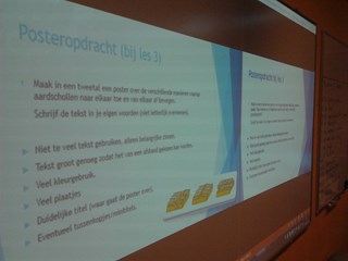 Instructie poster op digibord