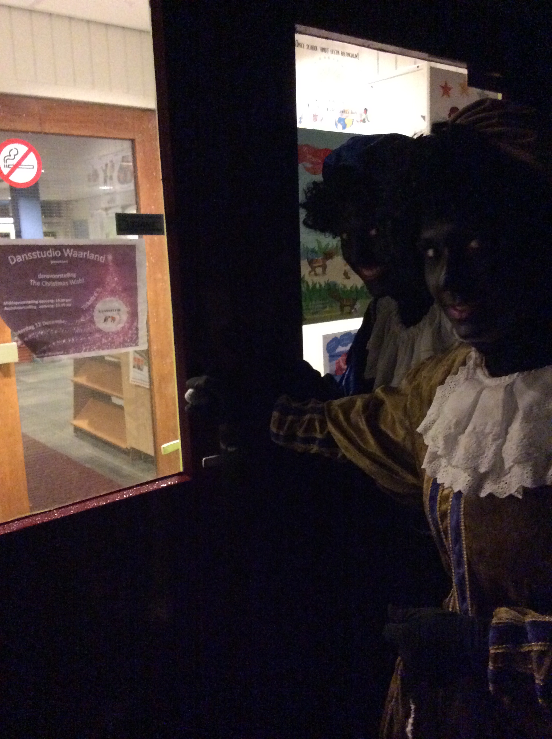 Pieten gesignaleerd op school!!