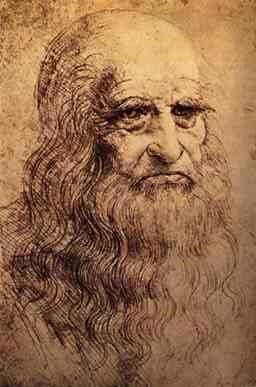 Leonardo da Vinci vermoedelijk zelfportret