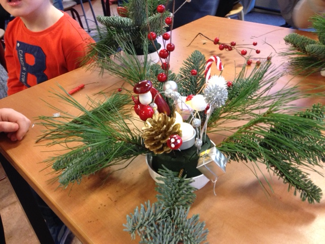 Kerststukjes maken